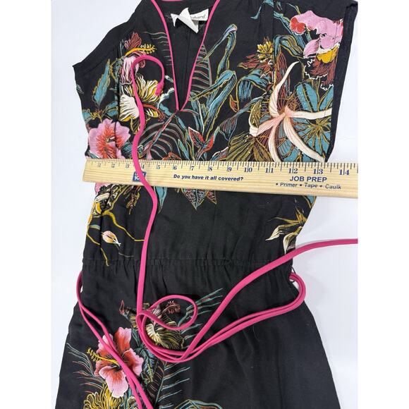 Vintage John Richard Hawaiian Dress Women's 5 Floral Tropical 80s - Picture 4 of 7